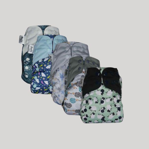 Reusable Cloth Pocket Nappies & Wipes Super Value Bundle