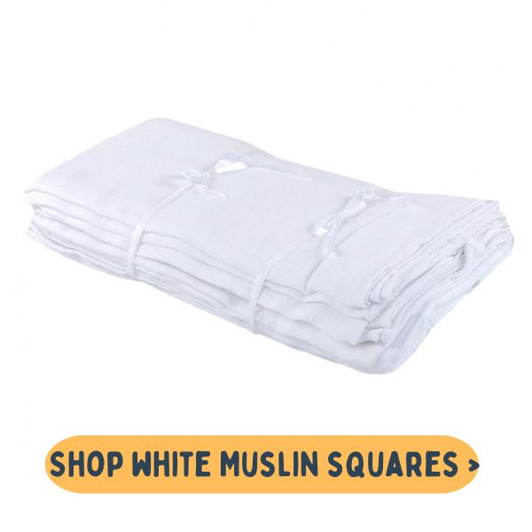 Shop white muslin squares